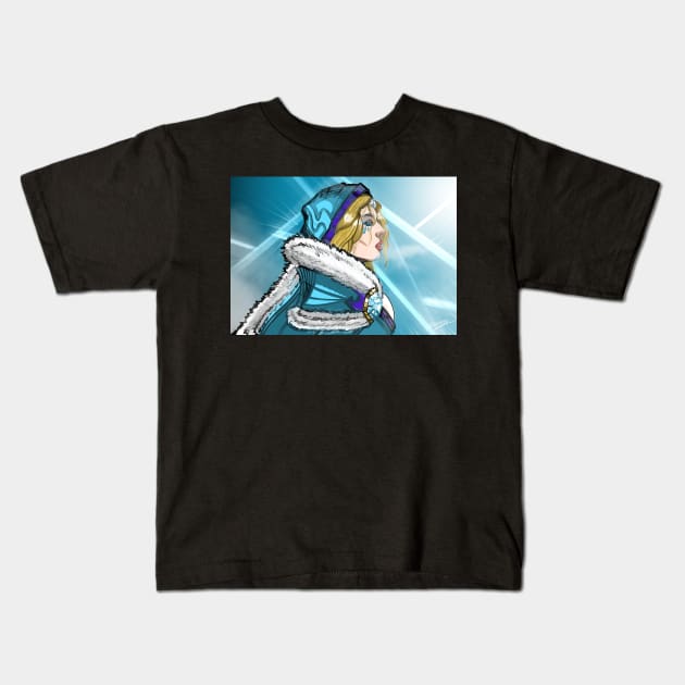 Crystal maiden fan art dota2 Kids T-Shirt by arttaram